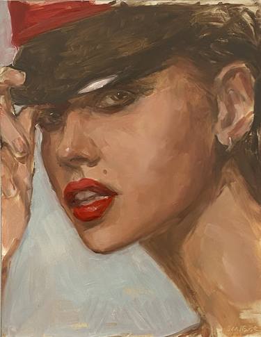 Original Figurative Women Paintings by Leslie Singer