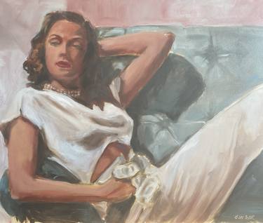 Original Figurative Women Paintings by Leslie Singer