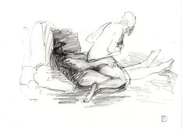 Print of Figurative Erotic Drawings by Dorian Black