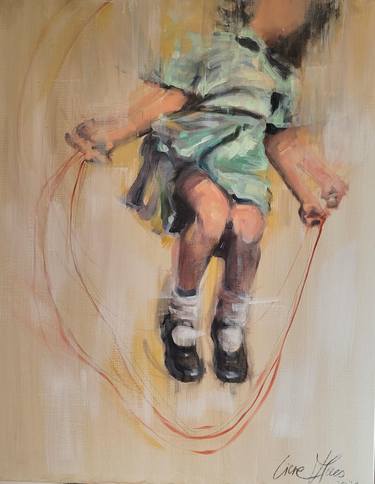 Original Figurative Kids Paintings by Lieve Maes