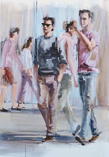 Original Figurative People Paintings by Lieve Maes