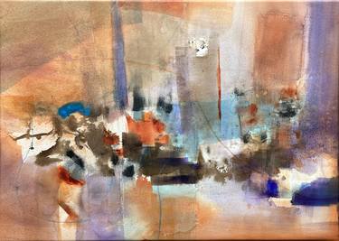 Original Abstract Paintings by Anne BIRONNEAU