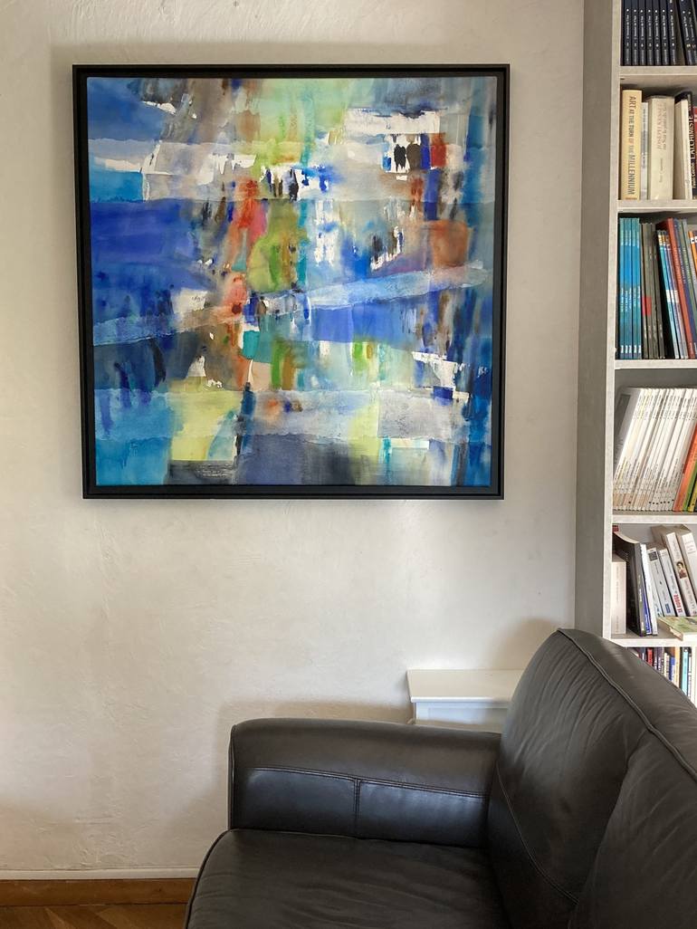 Original Abstract Painting by Anne BIRONNEAU