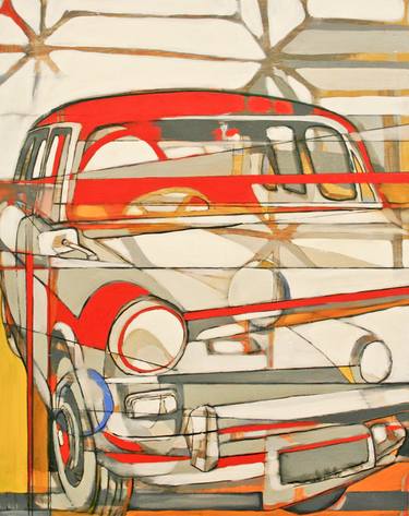 Original Automobile Painting by whitney cowing