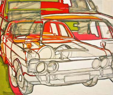 Original Automobile Painting by whitney cowing