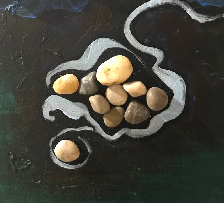Original Conceptual Abstract Painting by Marjorie Wood Hamlin