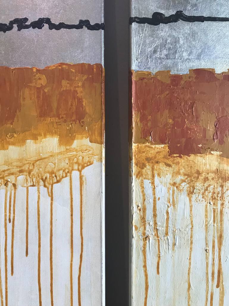 Original Conceptual Abstract Painting by Marjorie Wood Hamlin