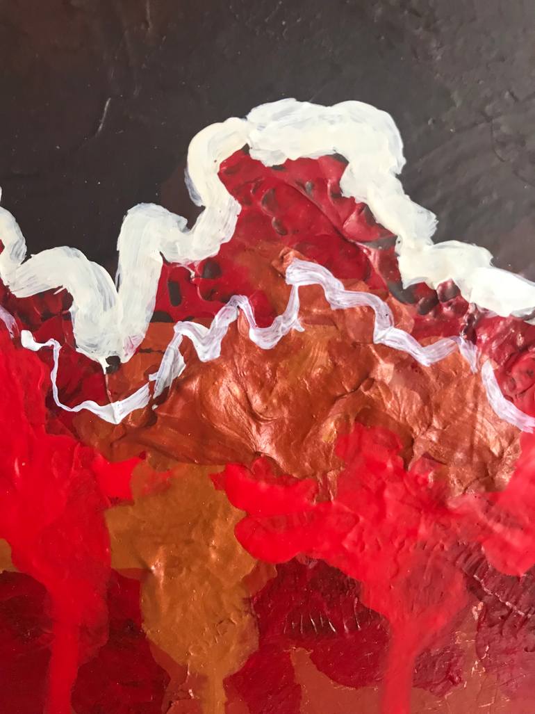 Original Abstract Expressionism Abstract Painting by Marjorie Wood Hamlin