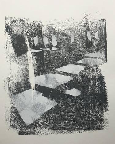 Original Abstract Printmaking by Suzanne Zipprich-Naebauer