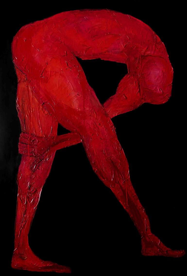 Original Abstract Expressionism Body Paintings by Agatino Raciti