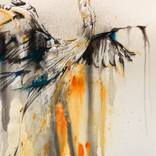 Grand héron au pétrole 5 by BOND ART