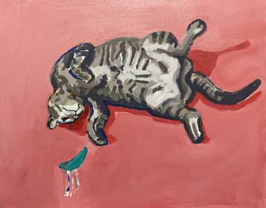 Print of Cats Paintings by Dan Freeman