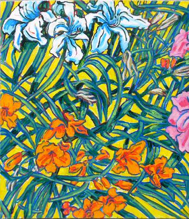 Print of Figurative Floral Paintings by Dan Freeman