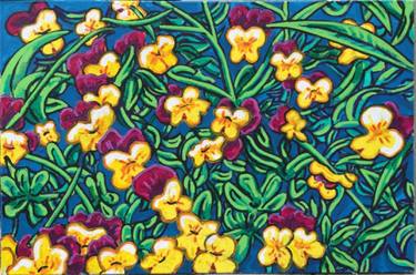 Original Expressionism Floral Paintings by Dan Freeman