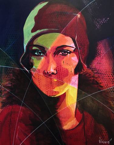 Print of Pop Art Women Paintings by VICCAS Victor Castro