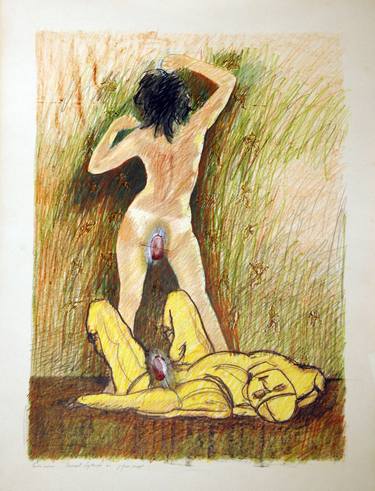 Original Conceptual Nude Paintings by J Marc LALOUX
