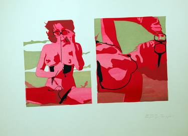 Original Conceptual Nude Printmaking by J Marc LALOUX