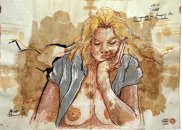 Original Women Drawings by J Marc LALOUX