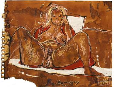 Original Erotic Drawings by J Marc LALOUX