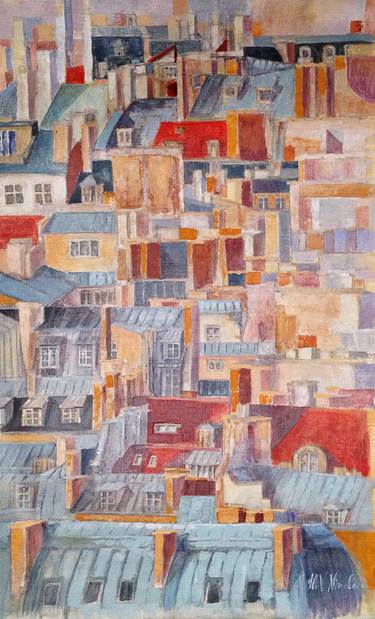 Original Fine Art Architecture Paintings by Emvienne Maria Anvers