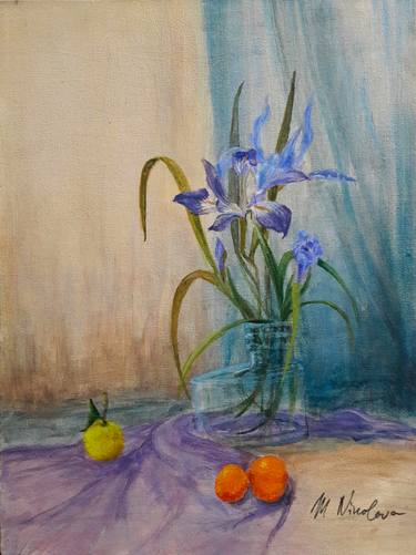 Original Fine Art Still Life Paintings by Emvienne Maria Anvers