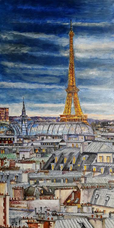 Original Cities Paintings by Emvienne Maria Anvers