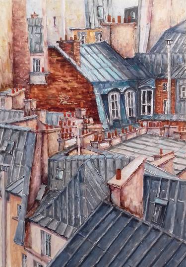 Original Cities Paintings by Emvienne Maria Anvers