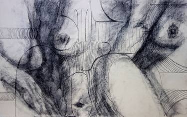 Print of Abstract Erotic Drawings by Emvienne Maria Anvers