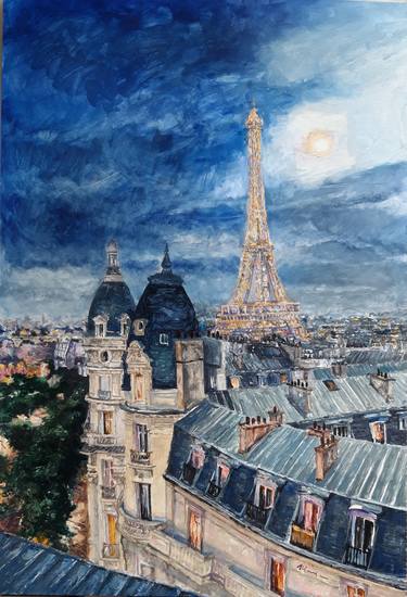 Print of Figurative Cities Paintings by Emvienne Maria Anvers