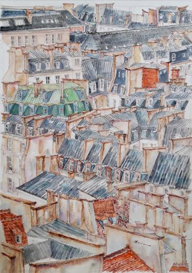 Print of Figurative Cities Paintings by Emvienne Maria Anvers