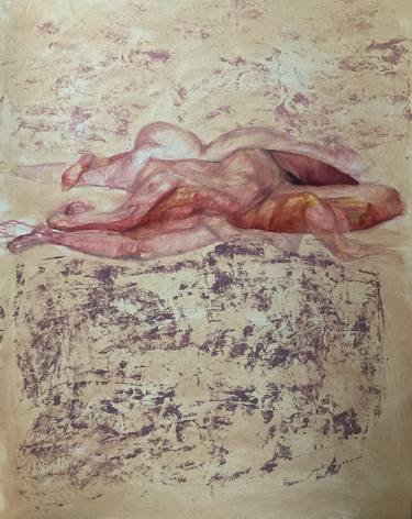 Original Abstract Expressionism Nude Paintings by Emvienne Maria Anvers
