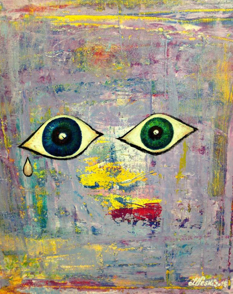 Original Abstract Expressionism Abstract Painting by Liina Veski