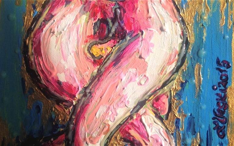 Original Abstract Erotic Painting by Liina Veski