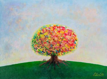 Print of Expressionism Tree Paintings by Liina Veski