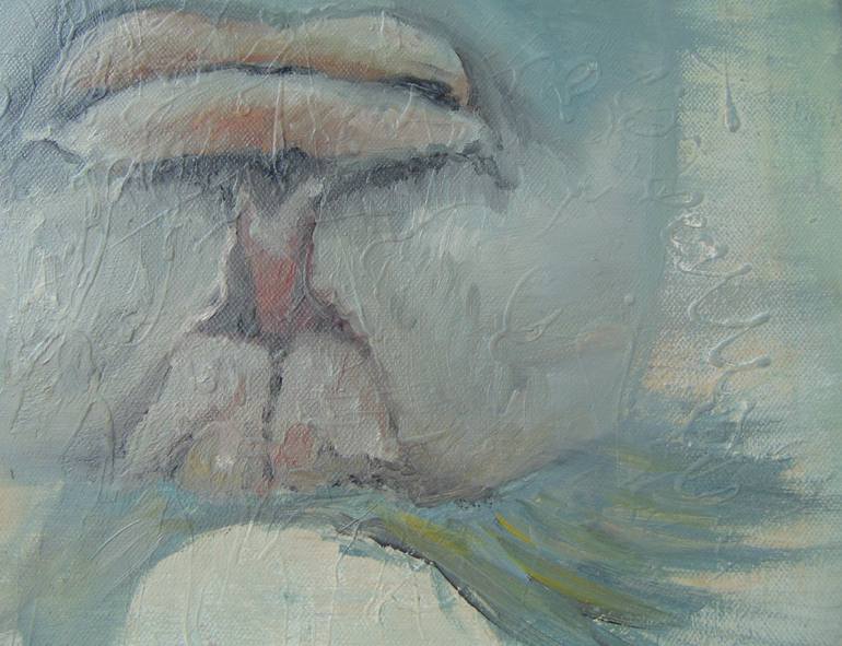 Original Abstract Expressionism Animal Painting by Sergiu Popa