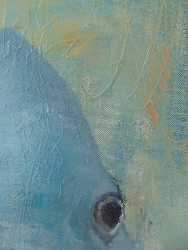 Original Abstract Expressionism Animal Painting by Sergiu Popa