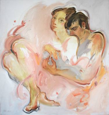 Original Figurative Family Paintings by Alona Andreeva