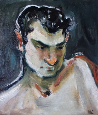 Original Portraiture Men Painting by Alona Andreeva