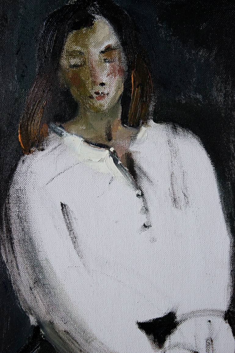Original Fine Art Portrait Painting by Alona Andreeva