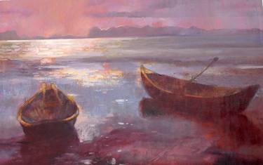 Print of Boat Paintings by Francisca Vogel