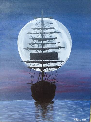 Print of Boat Paintings by Milena .