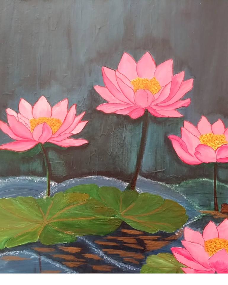 Original Abstract Expressionism Nature Paintings by Kanchana De Silva