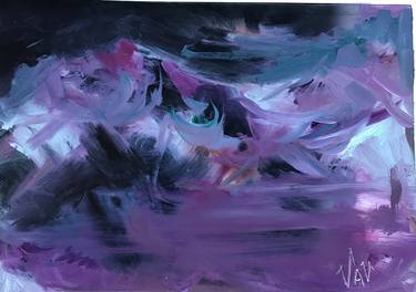 Original Expressionism Landscape Painting by Val Cannon