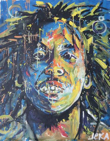 Bob Marley Acrylic on canvas 100x80 (2021) thumb