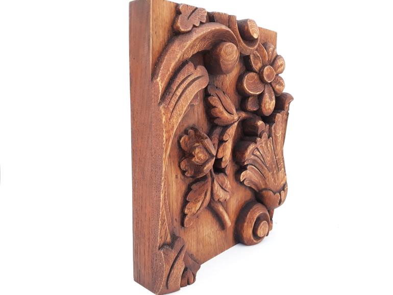 Original Art Deco Floral Sculpture by Oleksandr Hrytsai