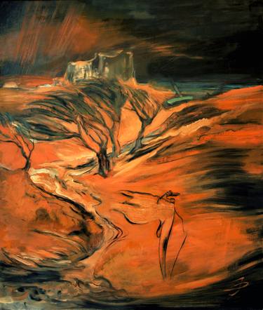 Print of Expressionism Landscape Paintings by Irina Oshley