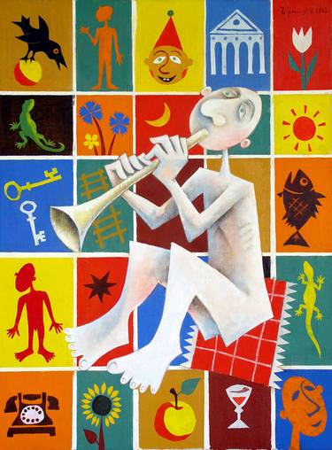 Original Figurative Music Paintings by Oleg Chernykh