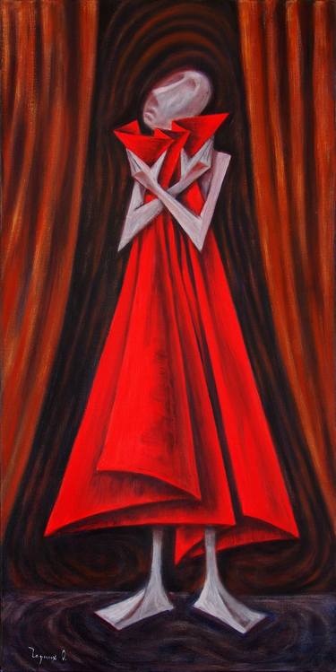 Red Canvas. 2016. Canvas, oil. 100x50 cm thumb