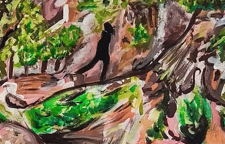 Original Abstract Landscape Painting by Mirit Orly Levin