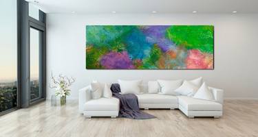 Nature blooms - Extra Large Wall Art Acrylic on oversized canvas thumb